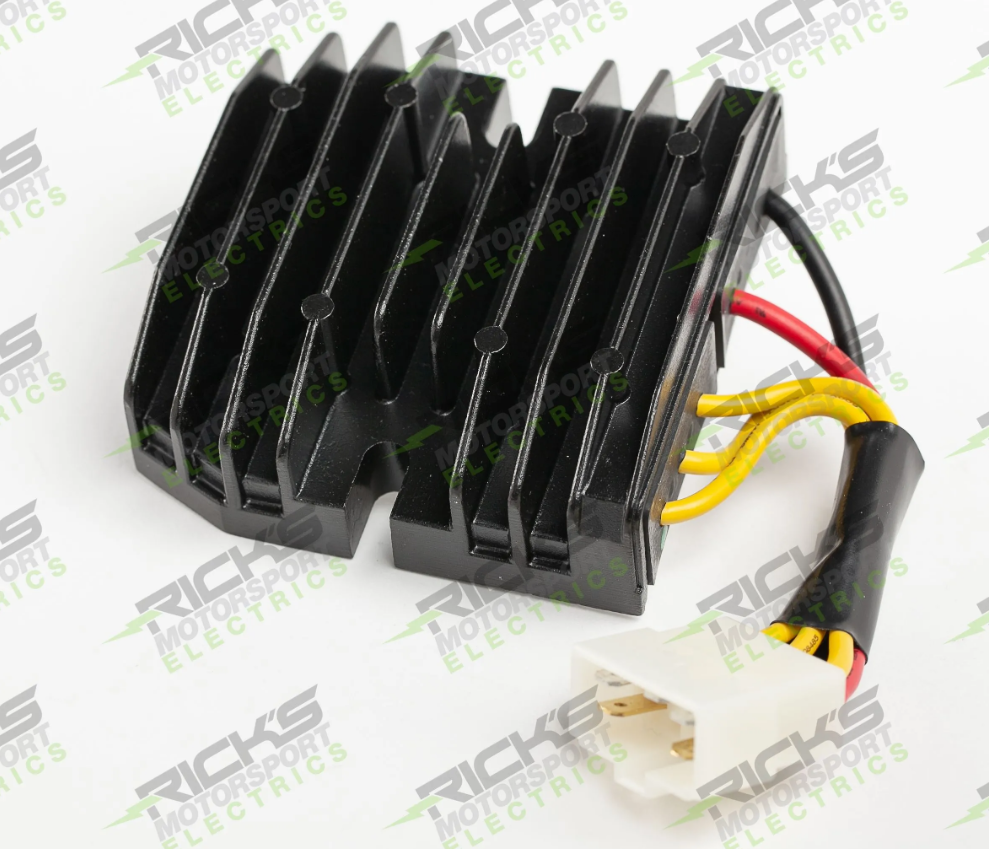 Rick's Motorsports Electrics Universal Style Hot Shot Series Rectifier-Regulator for Yamaha V-MAX '85-20, FZ6 '97-16, FZ6R '97-19, FZR 600 '86-16, YZF600R '94-07, YZF-R1 '96-20 Rick's Motorsports Electrics Universal Style Hot Shot Series Rectifier-Regulator for Yamaha V-MAX '85-20, FZ6 '97-16, FZ6R '97-19, FZR 600 '86-16, YZF600R '94-07, YZF-R1 '96-20